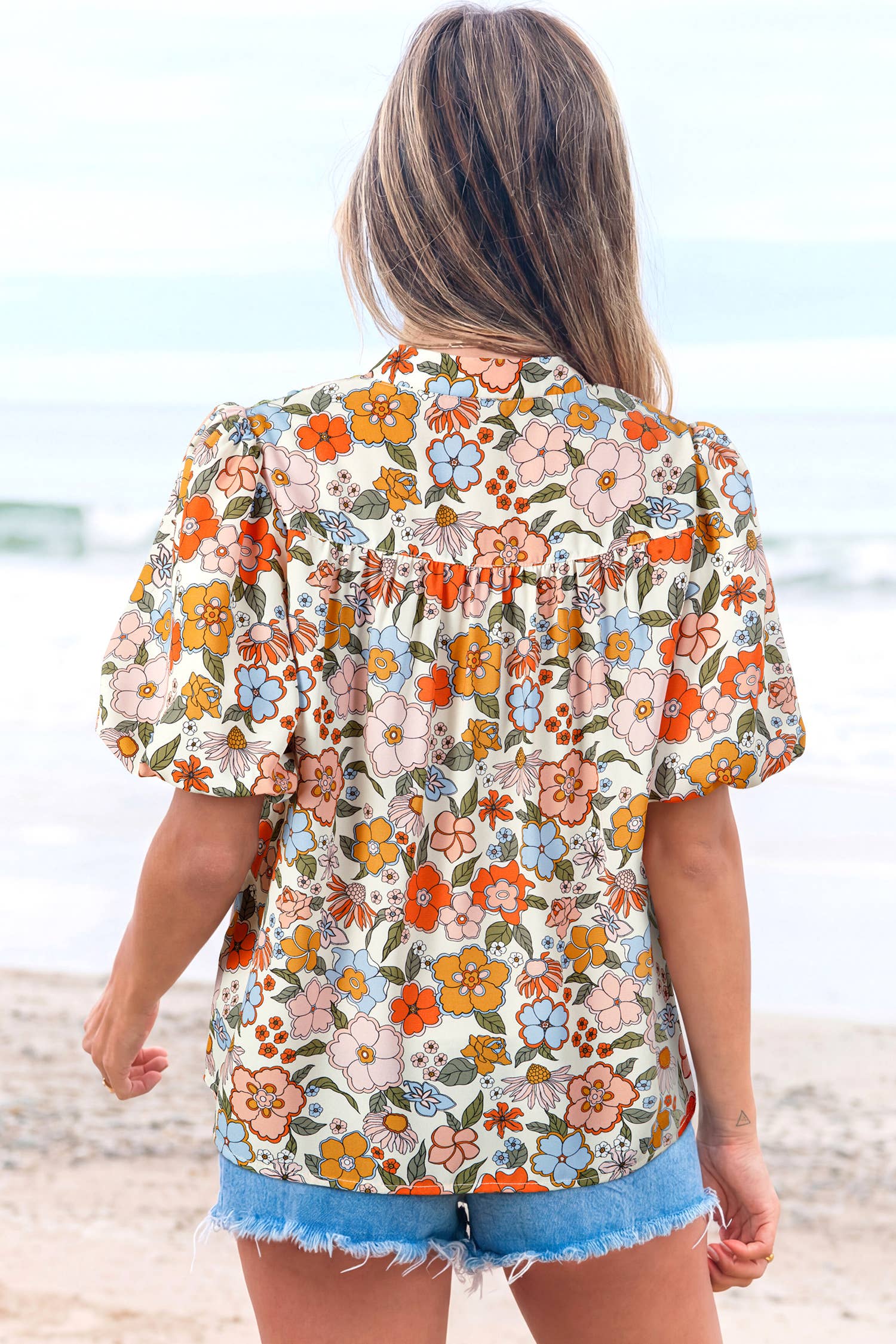 Summer Fashion Crochet Boho Half Sleeve Floral Blouse (S-4X)