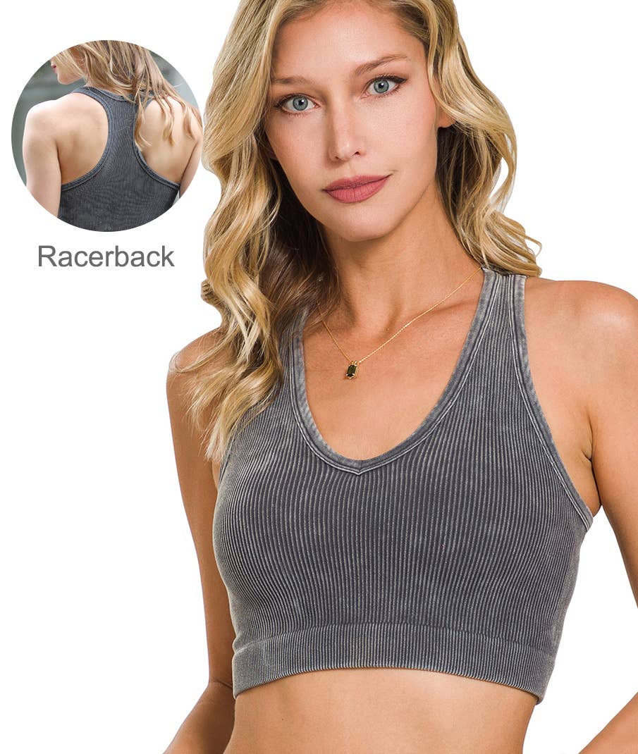`Washed Seamless Tank Top - Zenana