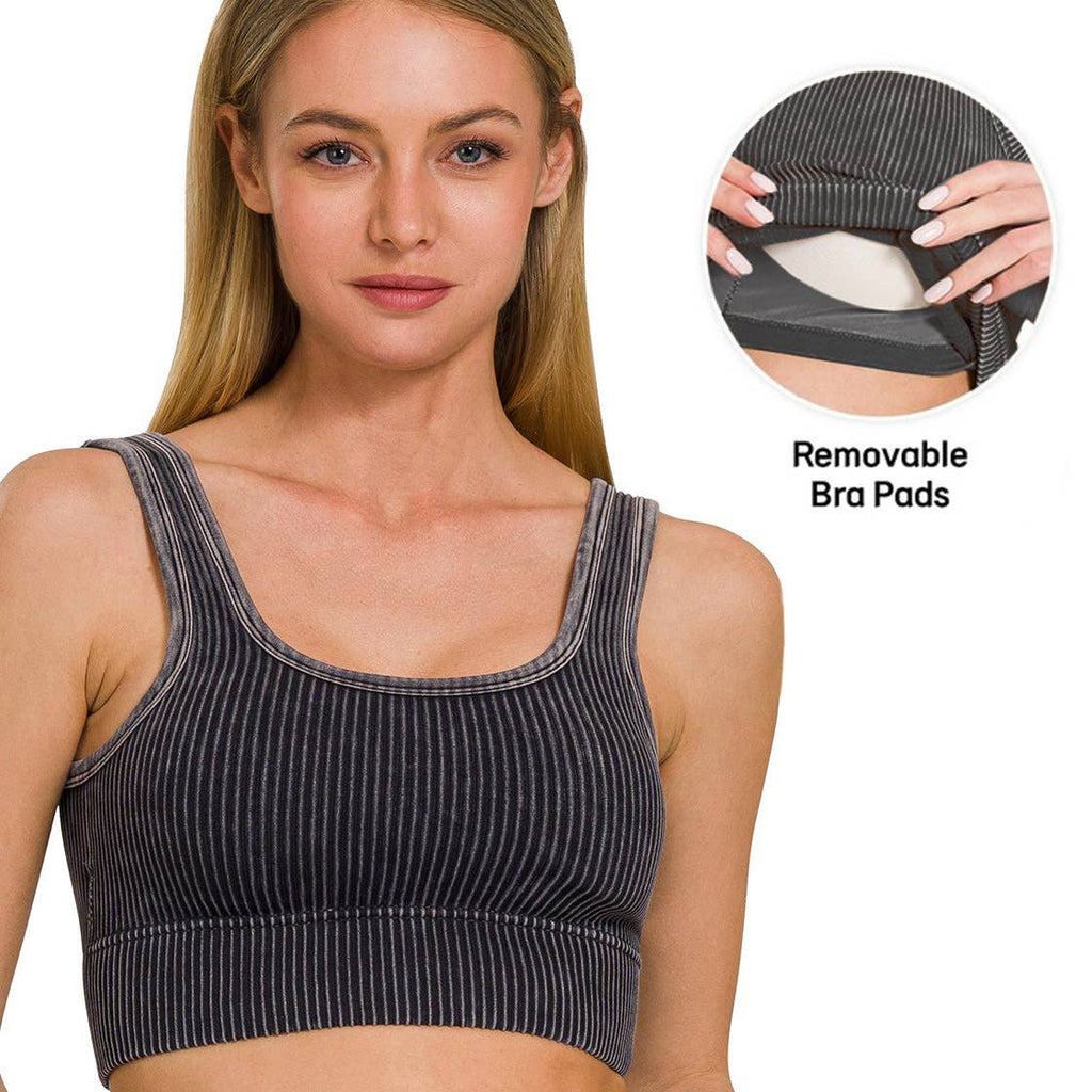 `Washed Seamless Tank Top - Zenana