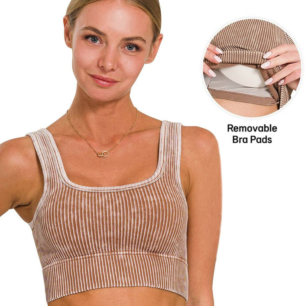 `Washed Seamless Tank Top - Zenana
