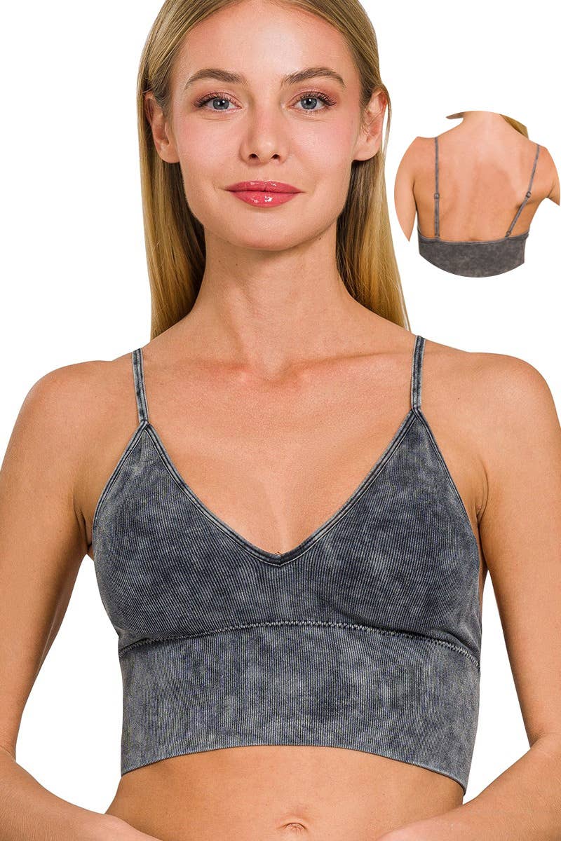 `Washed Seamless Tank Top - Zenana