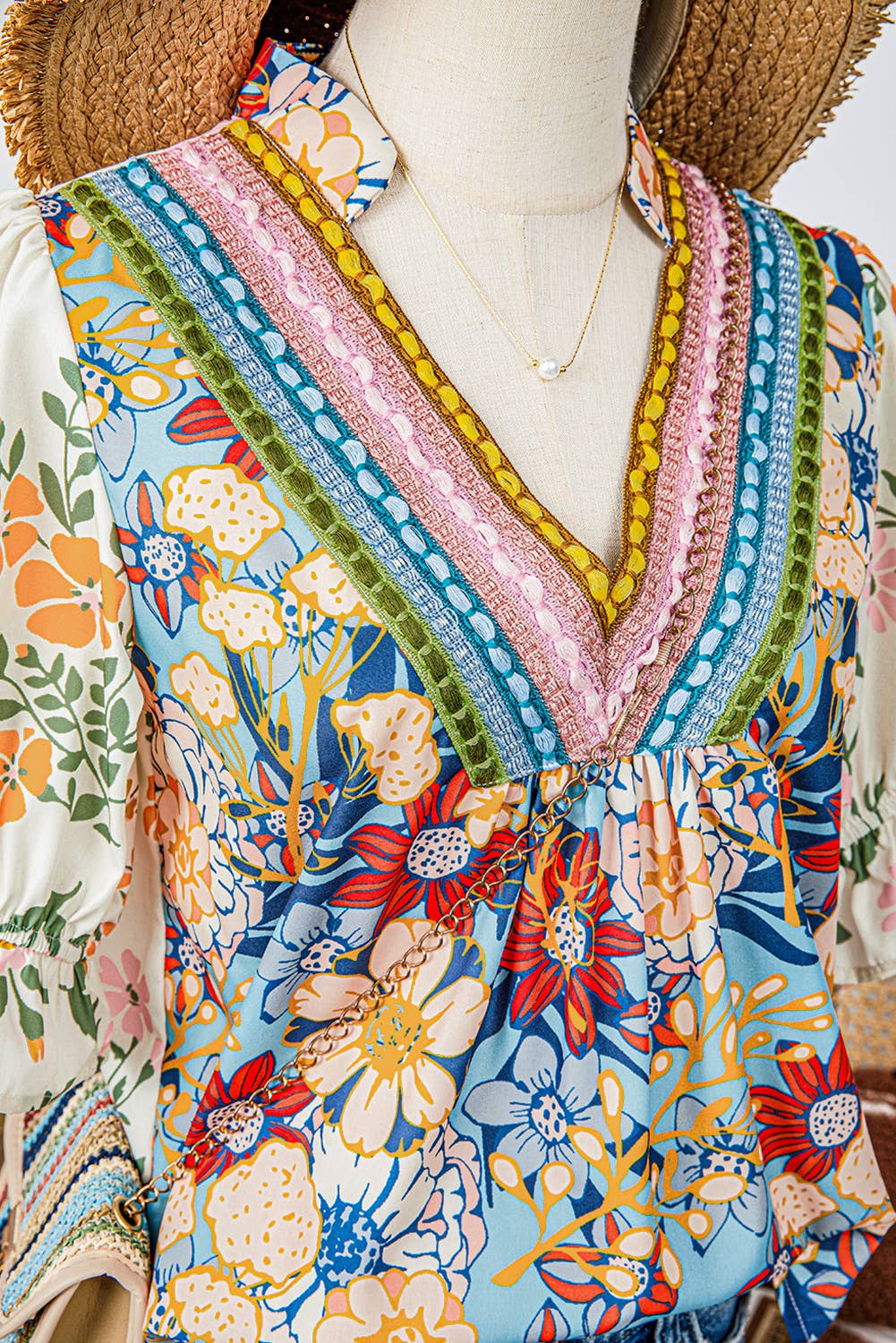 Summer Fashion Crochet Boho Half Sleeve Floral Blouse (S-4X)