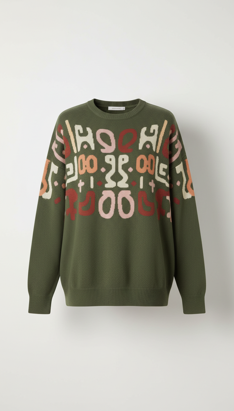 Olive Armor Scripture Sweater
